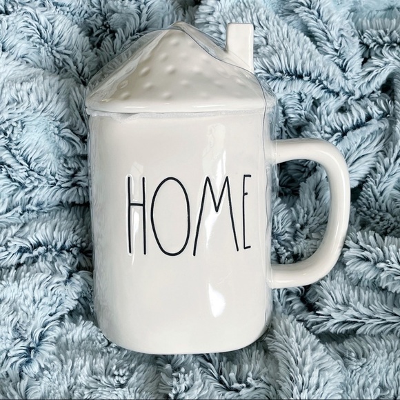 Rae Dunn Other - NEW Rae Dunn HOME Mug With Roof Chimney Lid